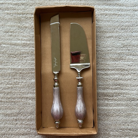JULIA KNIGHT INC. - LILAC PEONY CAKE SERVER SET, 2 PIECE 4760025 - Picture 1 of 16